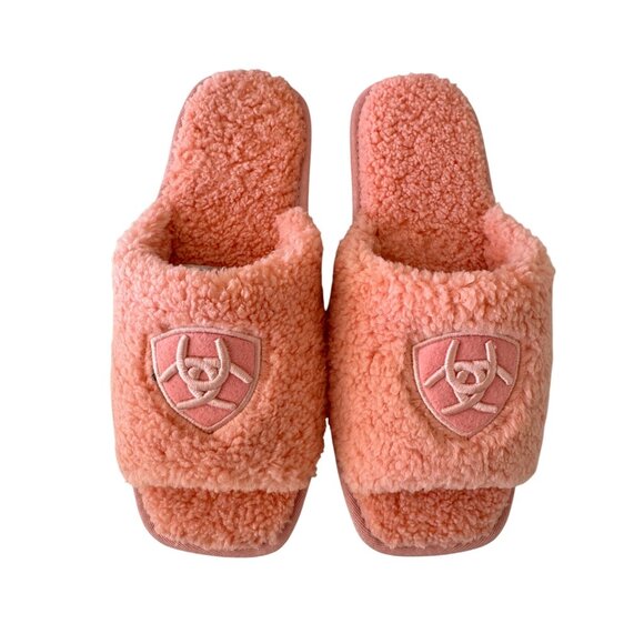 Ariat Cozy Slide Slipper Size 10 Pink Step In Fluffy NWT - Picture 9 of 10